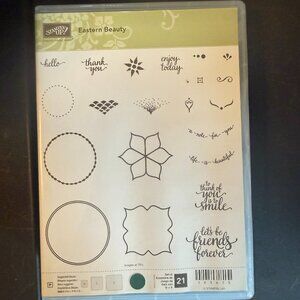 Stampin Up! “Eastern Beauty” 143675 Photopolymer Stamp Set Of 21 (1A)